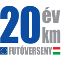 20 év - 20 km futóverseny logo