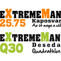 eXtremeMan 25.75 és Q30 Quadrathlon logo