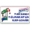 KOMÉTA 10. Farsangi Félmaraton logo